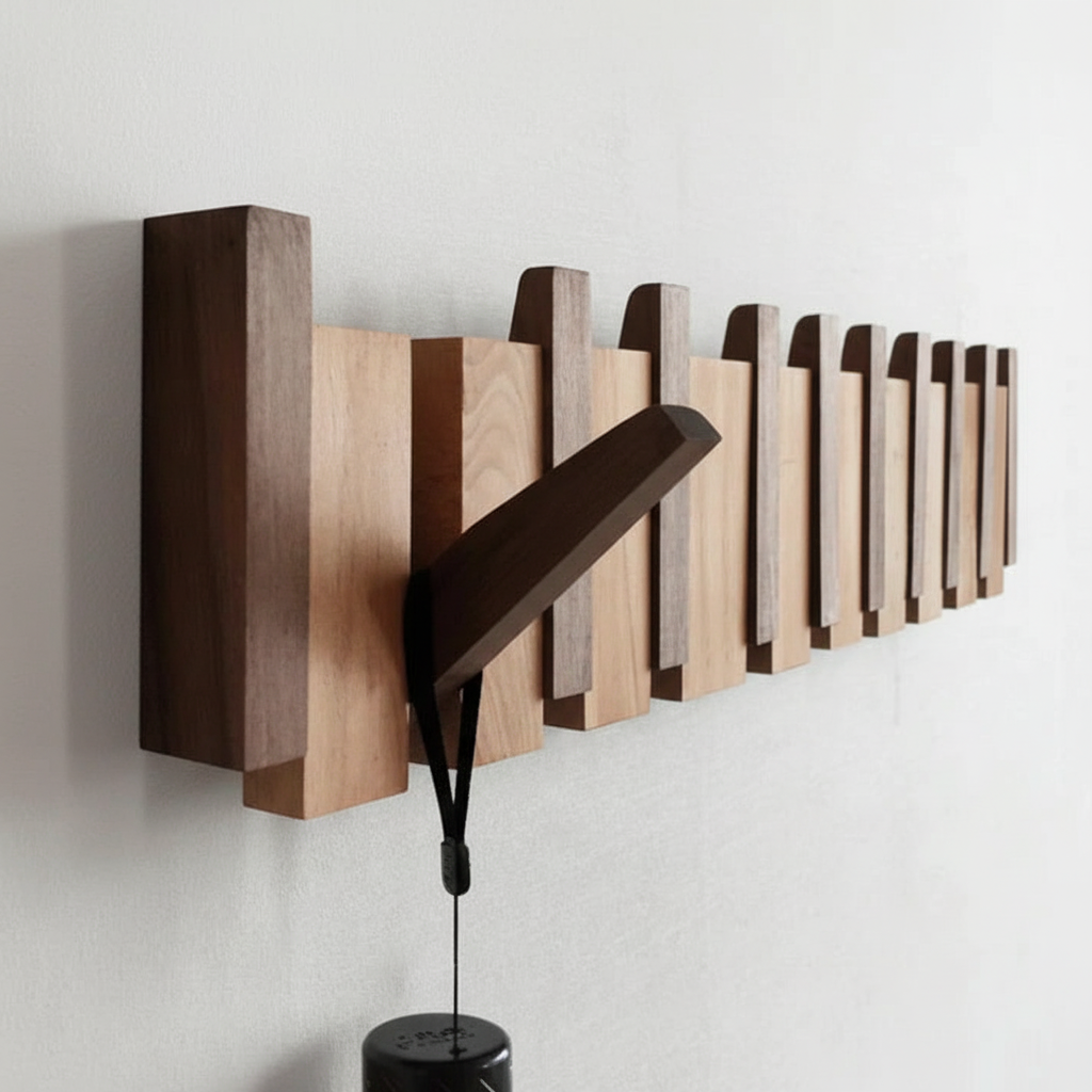 Wooden Coat Rack For The Hall - HarmonyHook