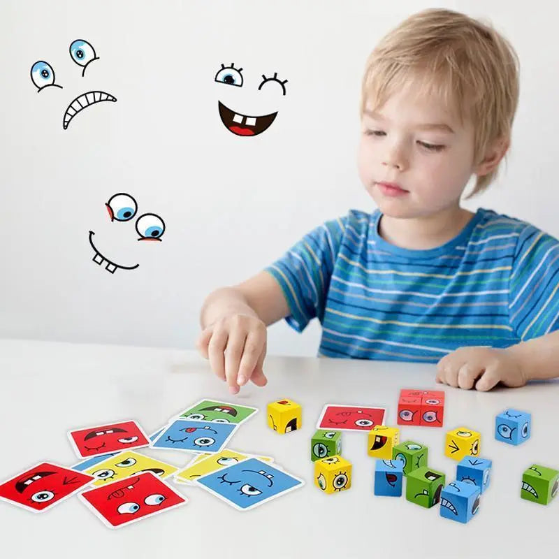 Wooden puzzle building blocks – Promotes concentration & creativity