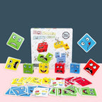 Wooden puzzle building blocks – Promotes concentration & creativity