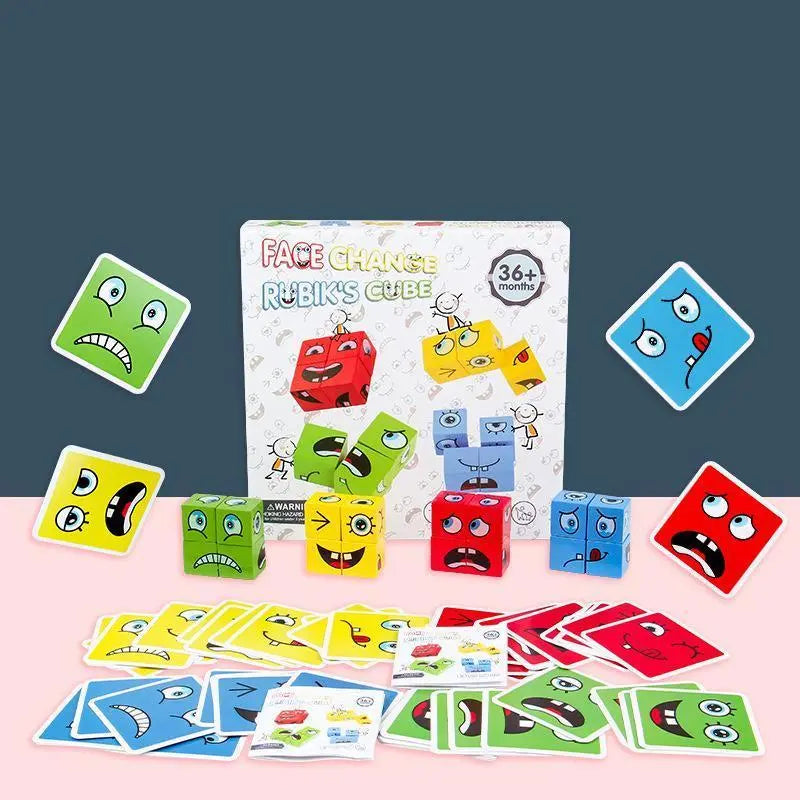 Wooden puzzle building blocks – Promotes concentration & creativity