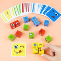 Wooden puzzle building blocks – Promotes concentration & creativity