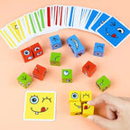 Wooden puzzle building blocks – Promotes concentration & creativity