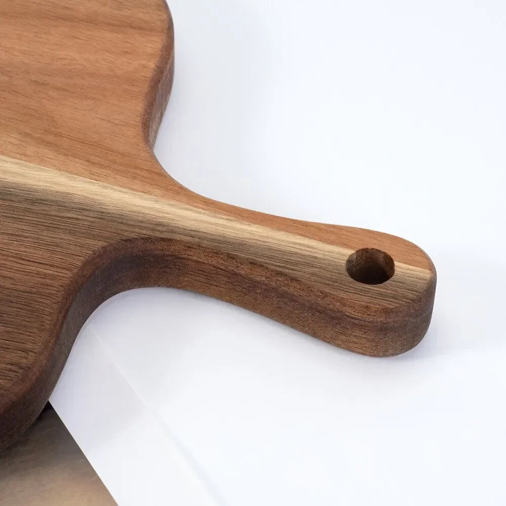 Wooden cutting board with handle | Ergonomic kitchen board