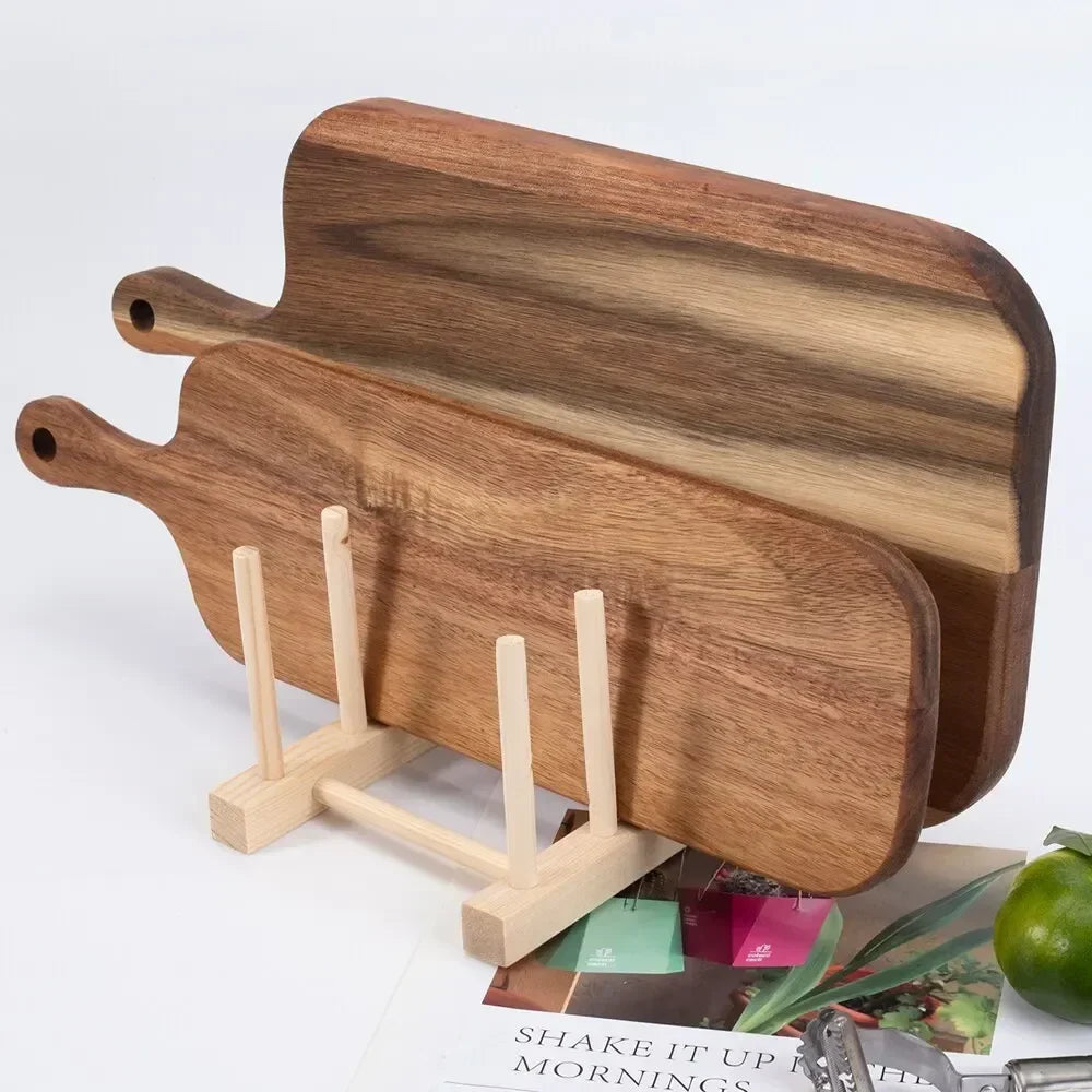 Wooden cutting board with handle | Ergonomic kitchen board
