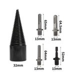 Wood splitting drill set – Energy-saving splitting with drill