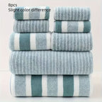 LUXORA – 8-piece towel set made of microfiber, soft, highly absorbent & quick-drying