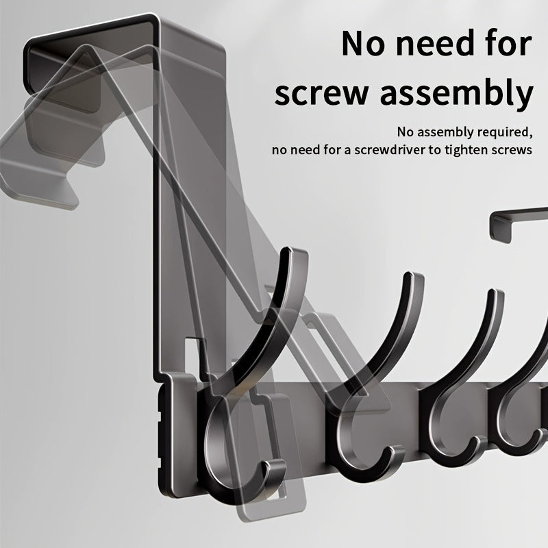 SlimLine Door Hook – Hanging System Without Drilling Made of Sturdy Aluminum