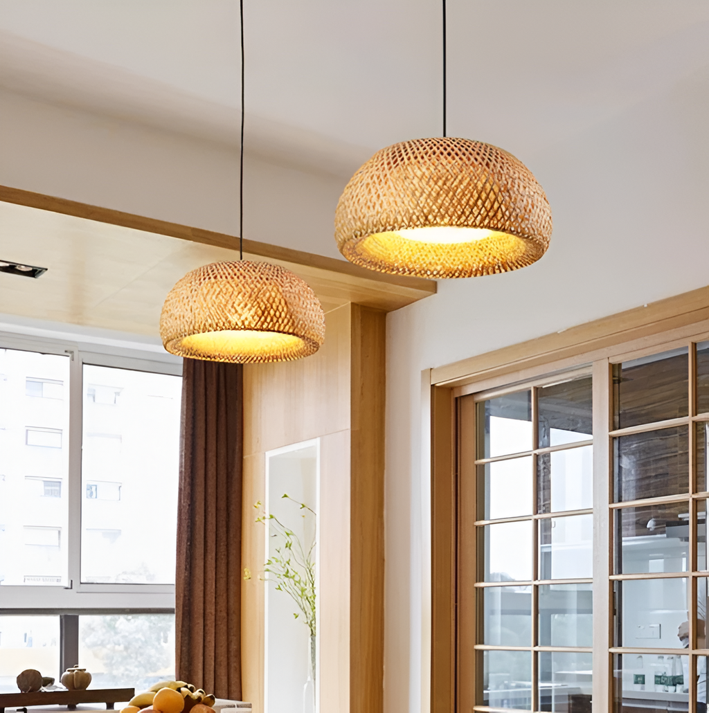 Aesthetic Wicker Pendant Lamp