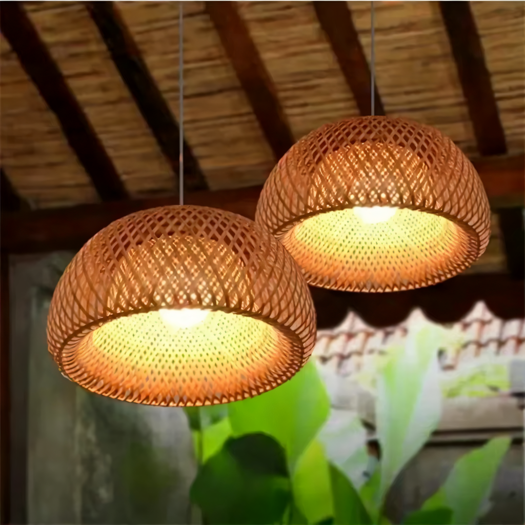 Aesthetic Wicker Pendant Lamp