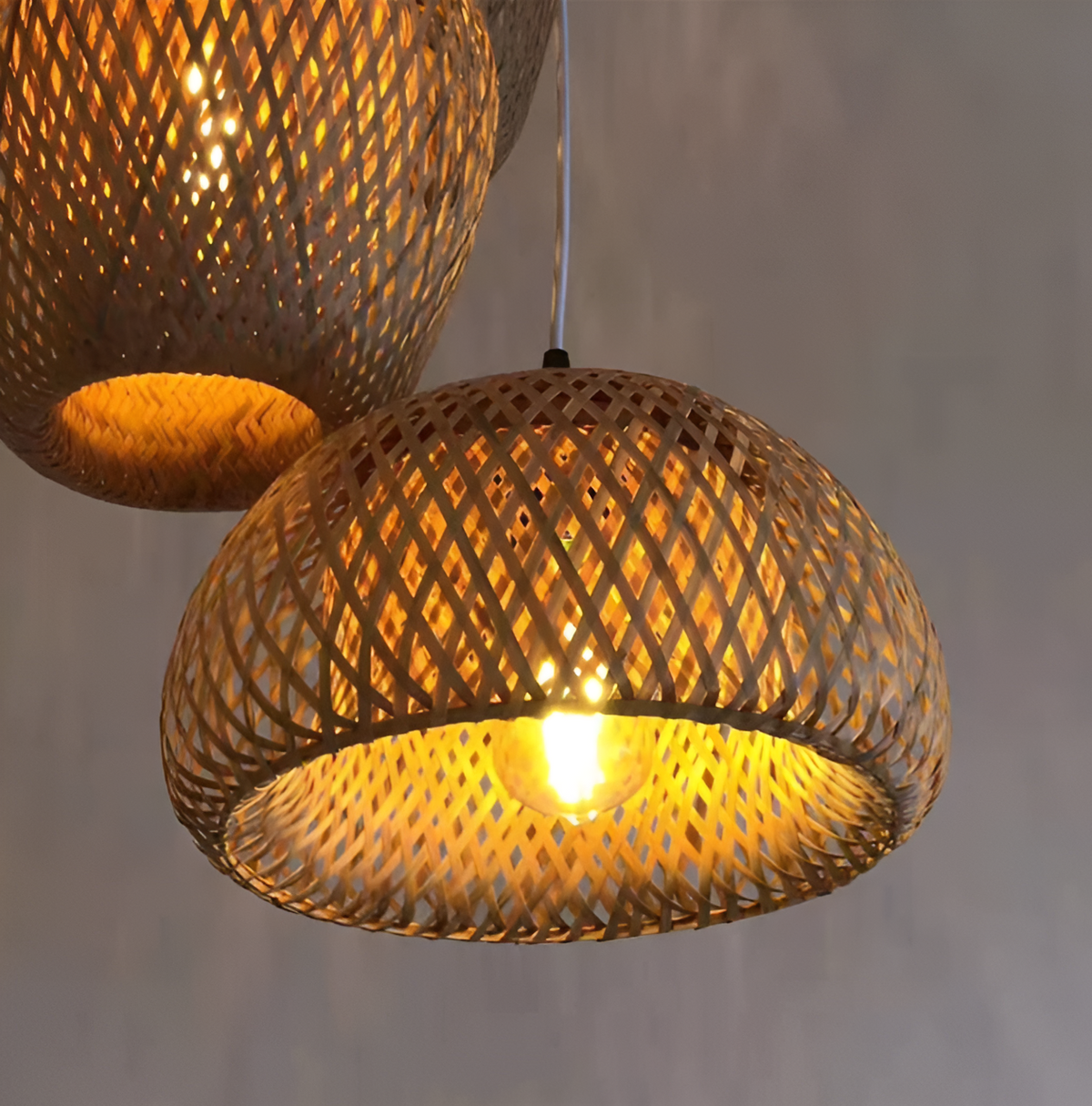 Aesthetic Wicker Pendant Lamp