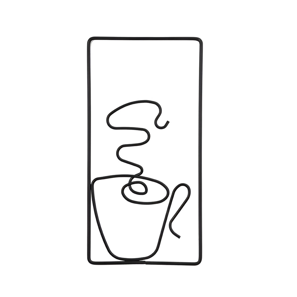 Brewtiful Cups – Aesthetic coffee cup wall art made of iron
