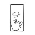 Brewtiful Cups – Aesthetic coffee cup wall art made of iron