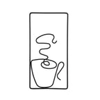 Brewtiful Cups – Aesthetic coffee cup wall art made of iron