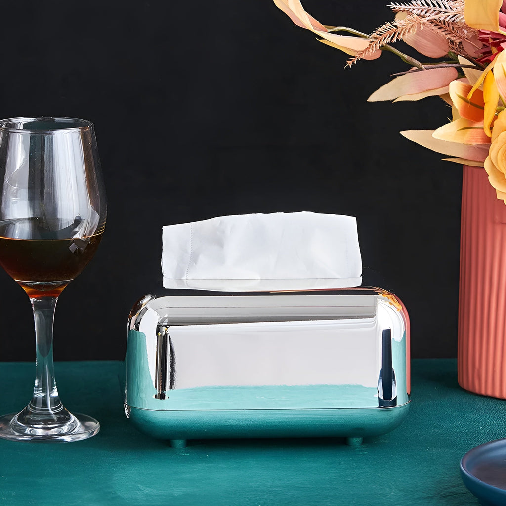 Elegant Tissue Box Holder with Glossy Surface