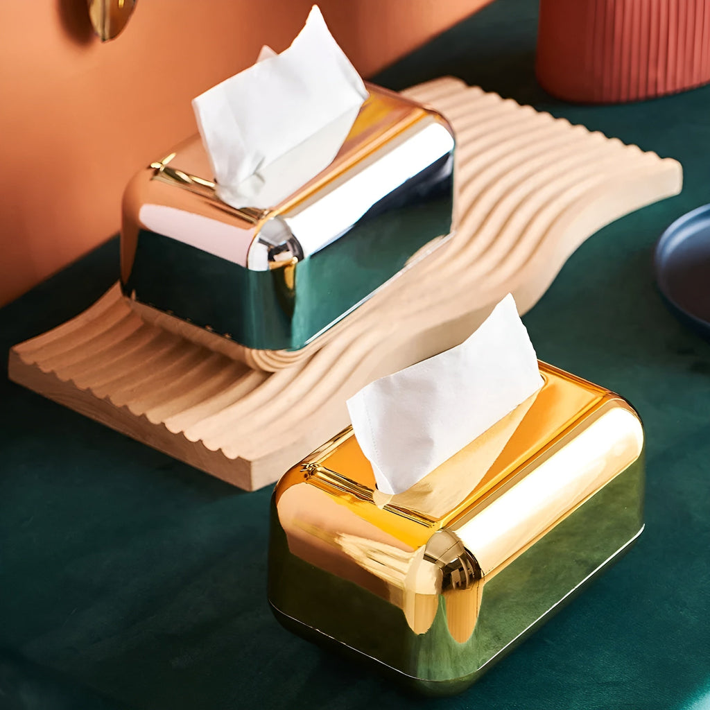 Elegant Tissue Box Holder with Glossy Surface