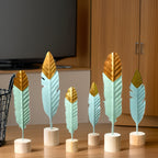 Chic Touch Miniature Wood Ornaments – Iron and Wood