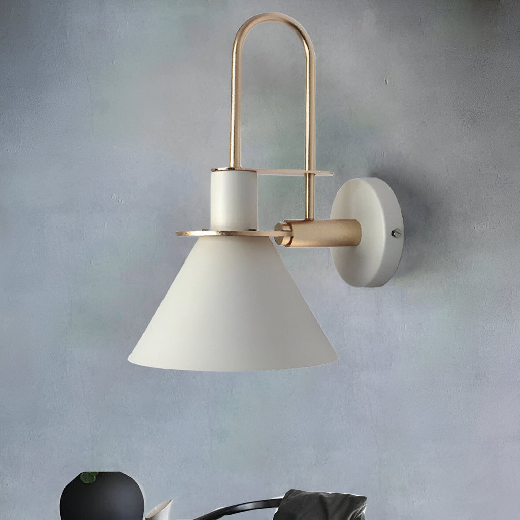 Postmodern LED Wall Lamp with Trumpet Shaped Design
