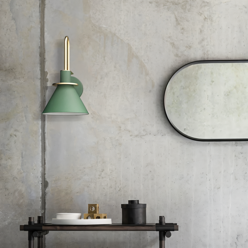 Postmodern LED Wall Lamp with Trumpet Shaped Design