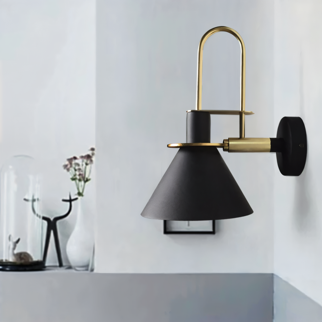 Postmodern LED Wall Lamp with Trumpet Shaped Design