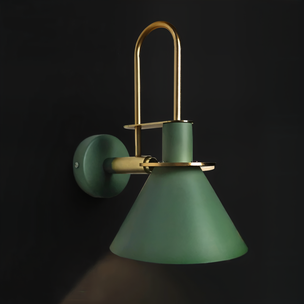 Postmodern LED Wall Lamp with Trumpet Shaped Design
