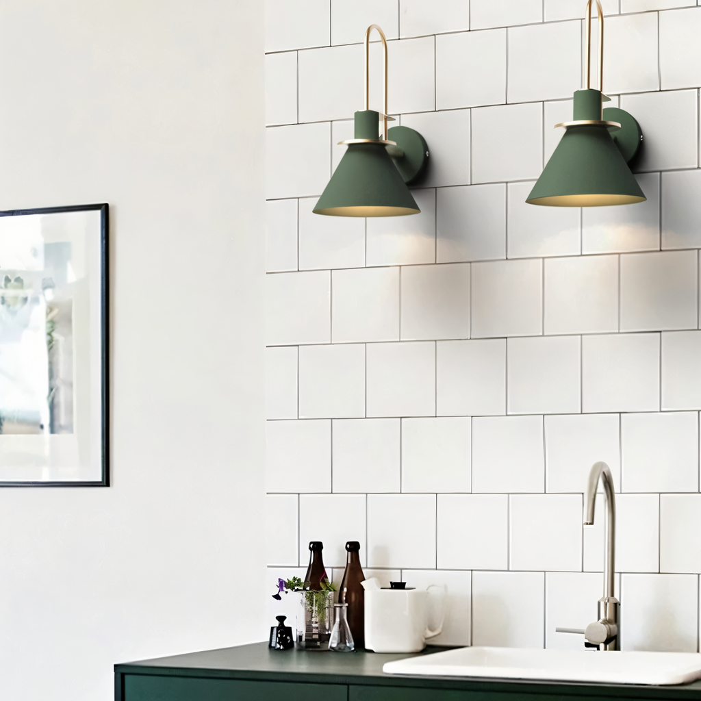 Postmodern LED Wall Lamp with Trumpet Shaped Design