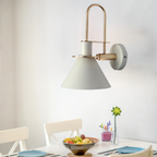 Postmodern LED Wall Lamp with Trumpet Shaped Design