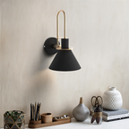 Postmodern LED Wall Lamp with Trumpet Shaped Design