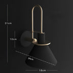 Postmodern LED Wall Lamp with Trumpet Shaped Design