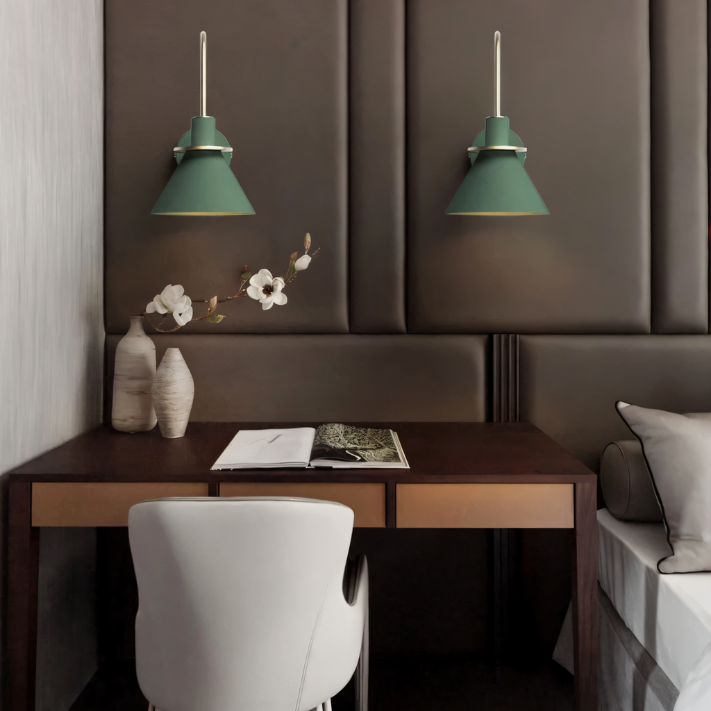 Postmodern LED Wall Lamp with Trumpet Shaped Design