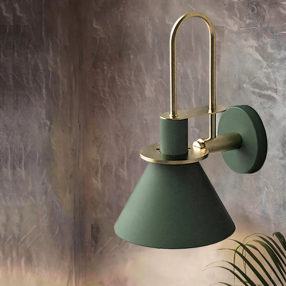 Postmodern LED Wall Lamp with Trumpet Shaped Design