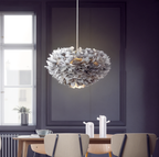 Dreamcatcher Feather Chandelier - Handmade, adjustable pendant light