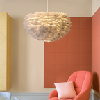Dreamcatcher Feather Chandelier - Handmade, adjustable pendant light