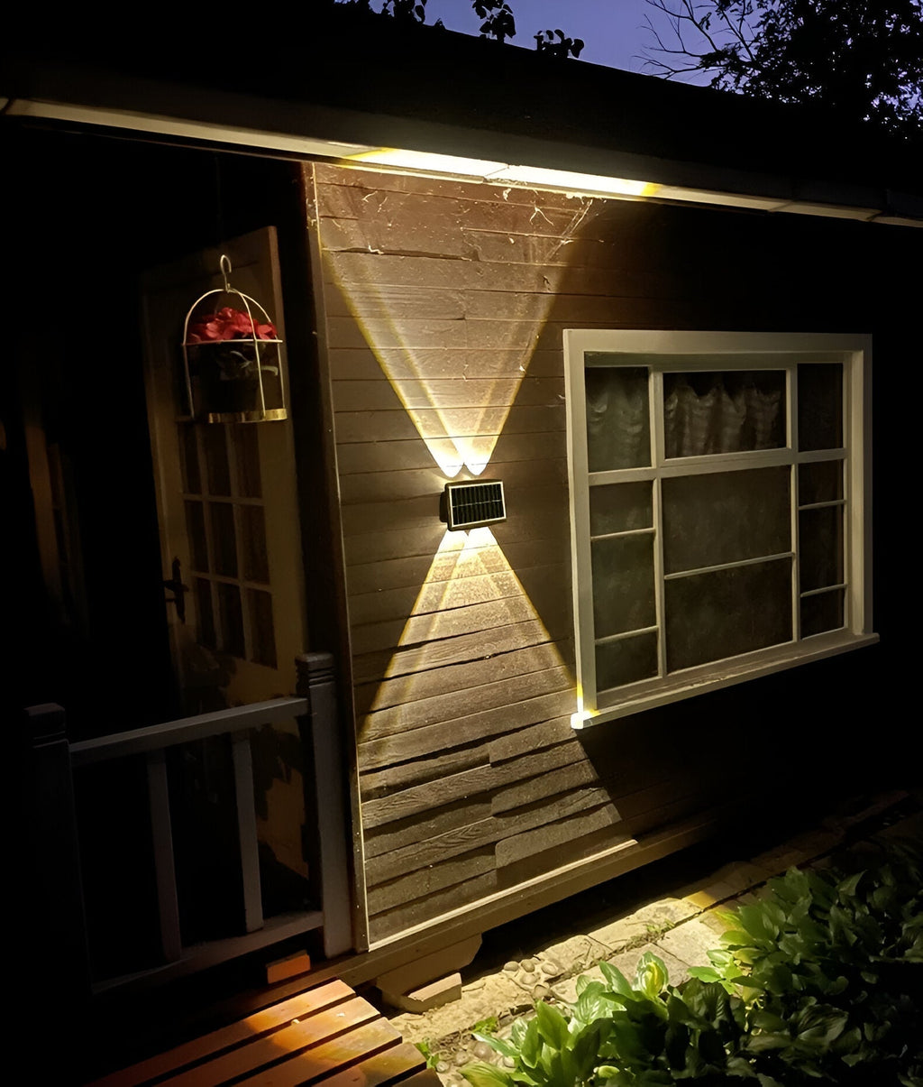 Waterproof LED Solar Wall Light for Outdoors with Up & Down Lighting
