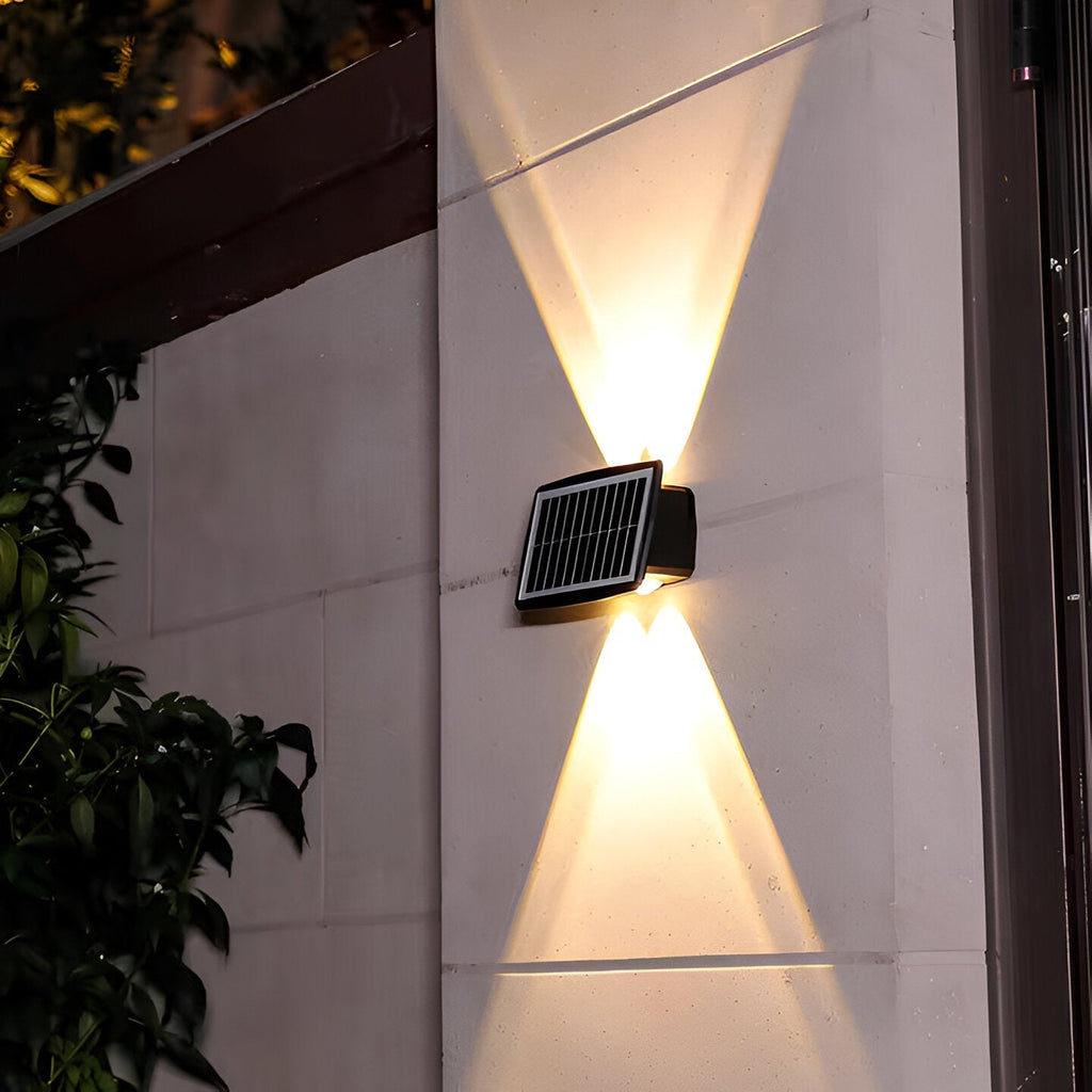 Waterproof LED Solar Wall Light for Outdoors with Up & Down Lighting