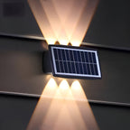 Waterproof LED Solar Wall Light for Outdoors with Up & Down Lighting