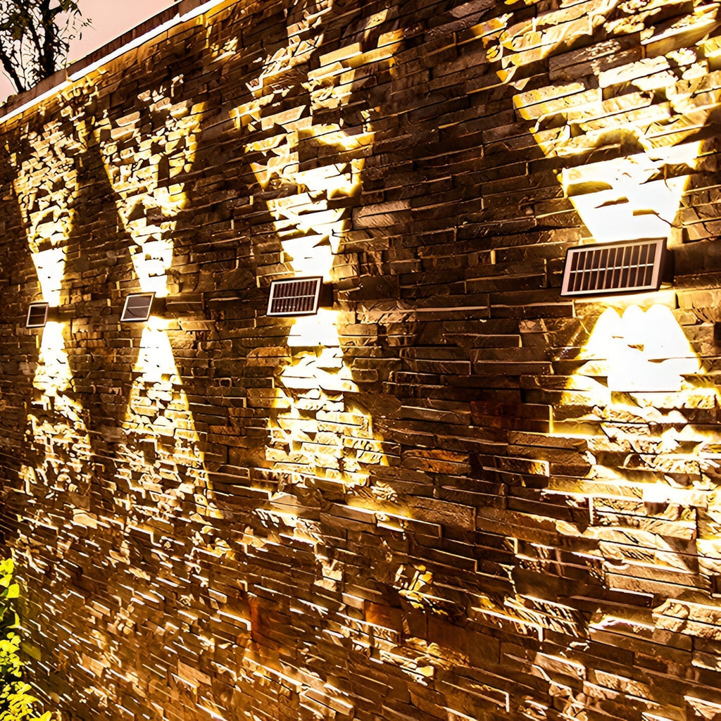 Waterproof LED Solar Wall Light for Outdoors with Up & Down Lighting