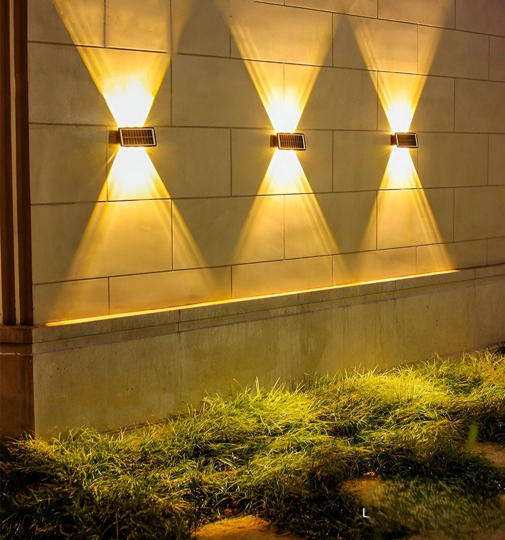 Waterproof LED Solar Wall Light for Outdoors with Up & Down Lighting