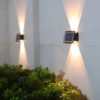 Waterproof LED Solar Wall Light for Outdoors with Up & Down Lighting