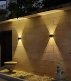 Waterproof LED Solar Wall Light for Outdoors with Up & Down Lighting