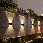 Waterproof LED Solar Wall Light for Outdoors with Up & Down Lighting