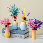 Elegant Ceramic Vase in Macaron Colors