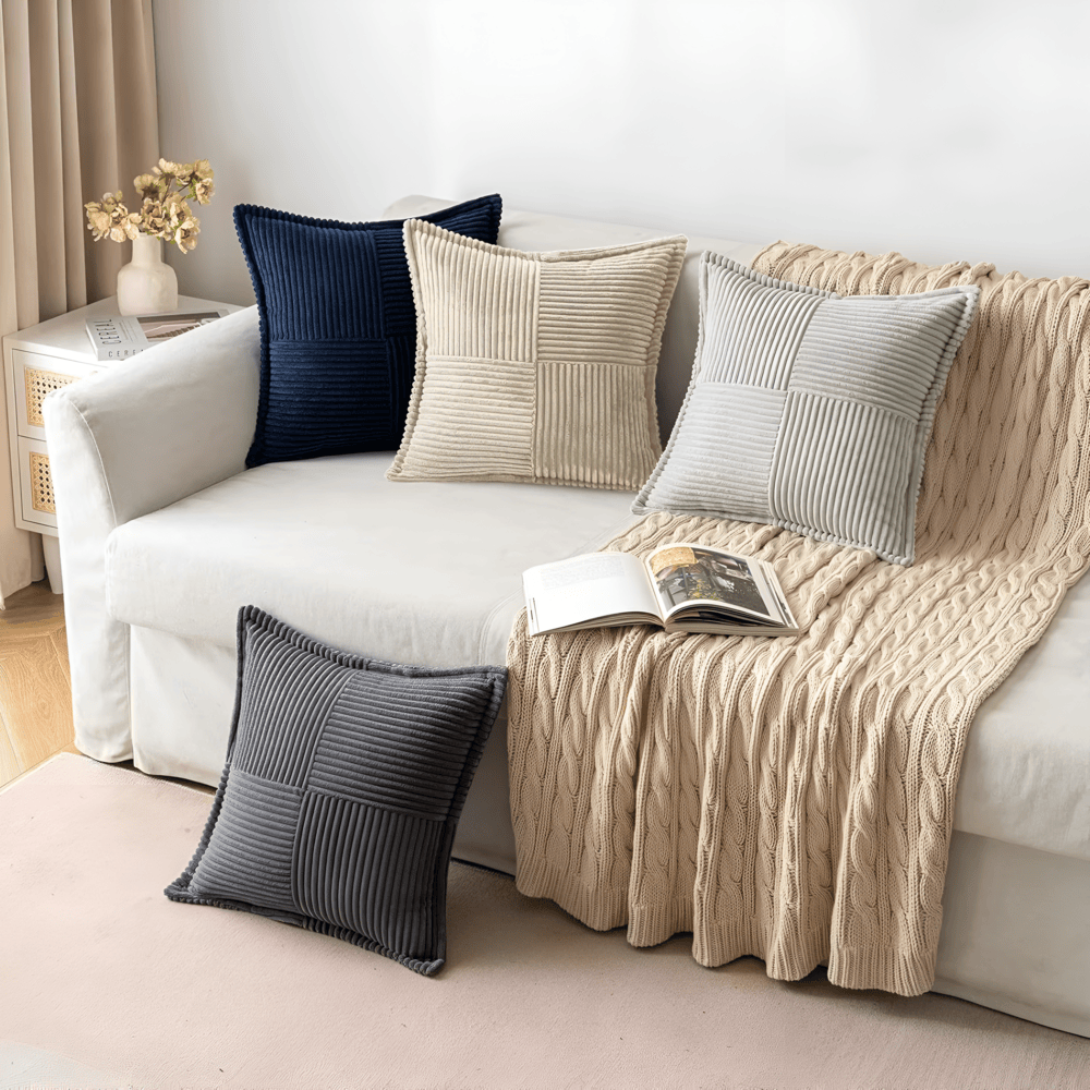Stain-resistant Solid Cushion Cover