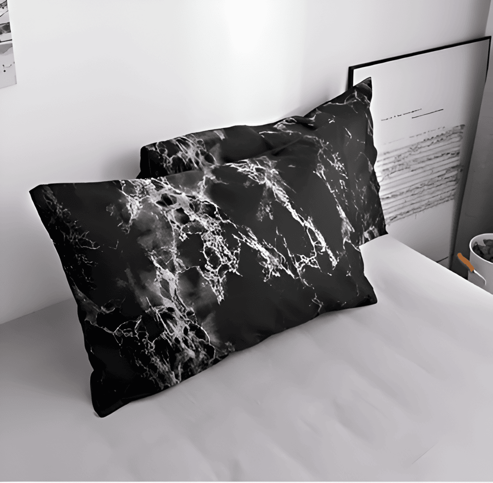 Luxury 3-Piece Bedding Set with Marble Print