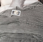 EliteWave Plaid - Ultrafluffy structured coral fleece blanket