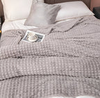EliteWave Plaid - Ultrafluffy structured coral fleece blanket