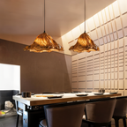 Artistic Pendant Lamp made of Resin with Volcanic Design