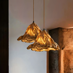 Artistic Pendant Lamp made of Resin with Volcanic Design