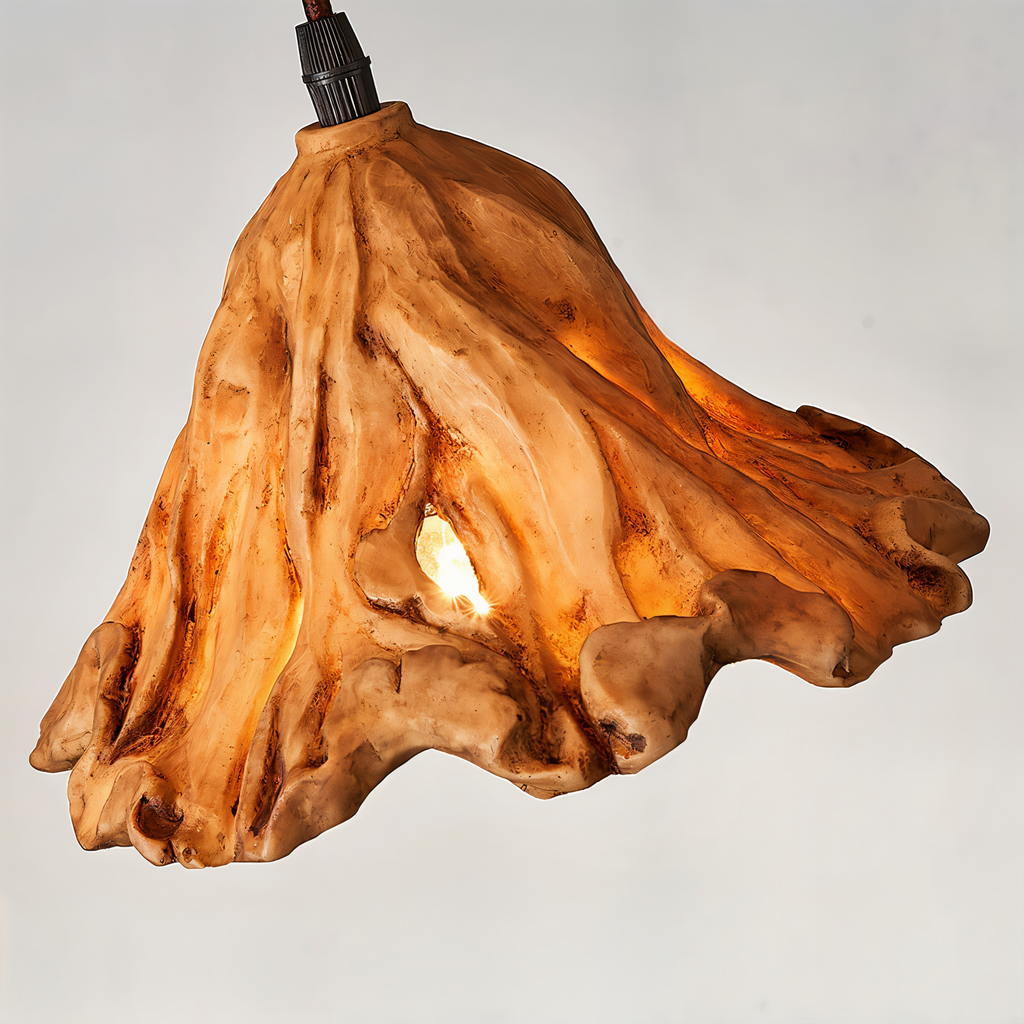Artistic Pendant Lamp made of Resin with Volcanic Design