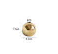 Ceramic vase Aurelia Gold | Round shape with gloss finish | Timelessly elegant & versatile | For flowers & decor