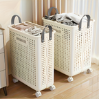 FoldaRoll Laundry Basket Foldable with Wheels